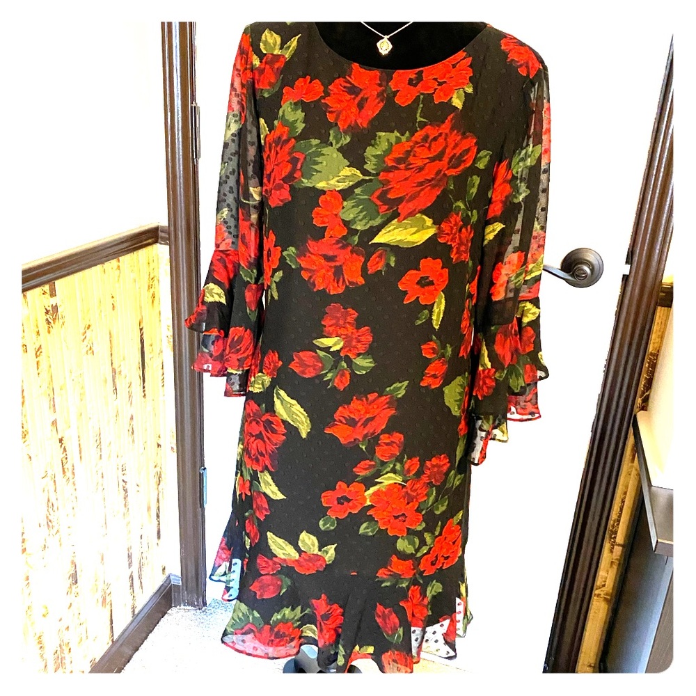 Jessica Howard rose sheer dress 12